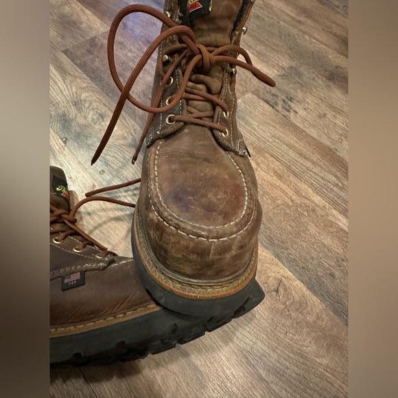 Thorogood American Heritage 6" Moc Toe Safety Waterproof sz 8 - Picture 6 of 7